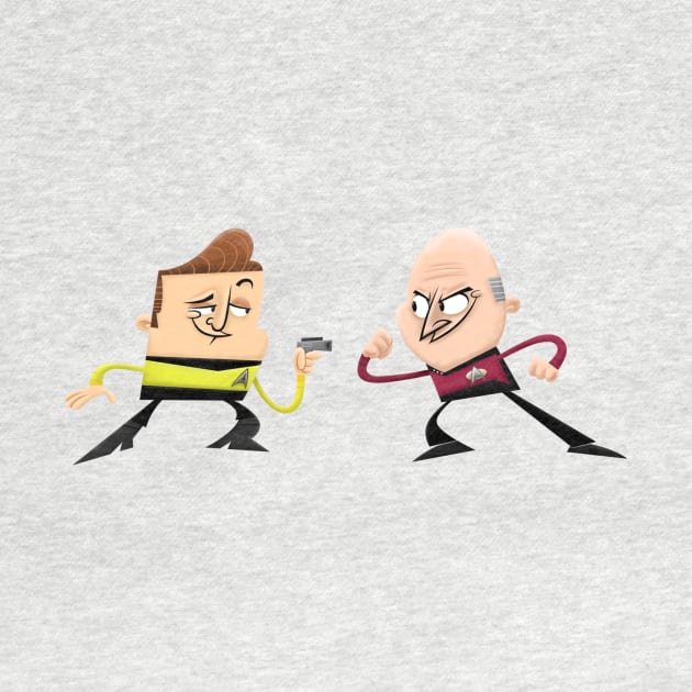 Kirk Vs Picard by Xander13